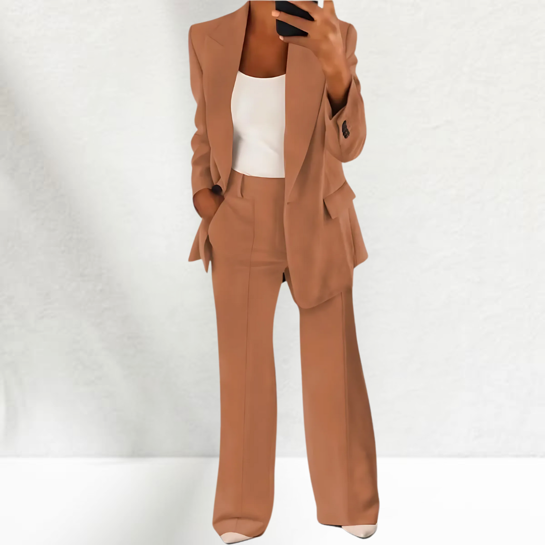 Elvira - Casual Kavaj och Byxa Set