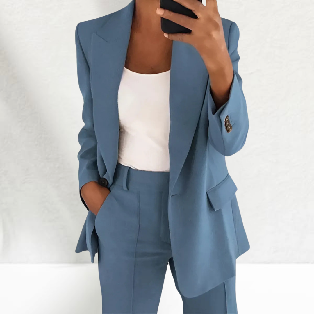 Elvira - Casual Kavaj och Byxa Set