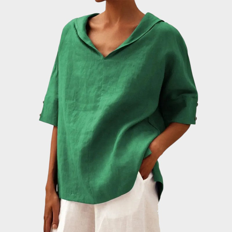 Aureva - Elegant Oversized Blus