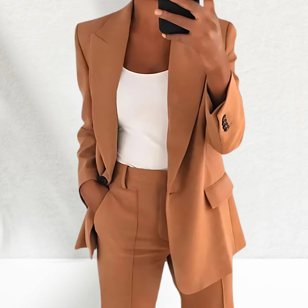 Elvira - Casual Kavaj och Byxa Set